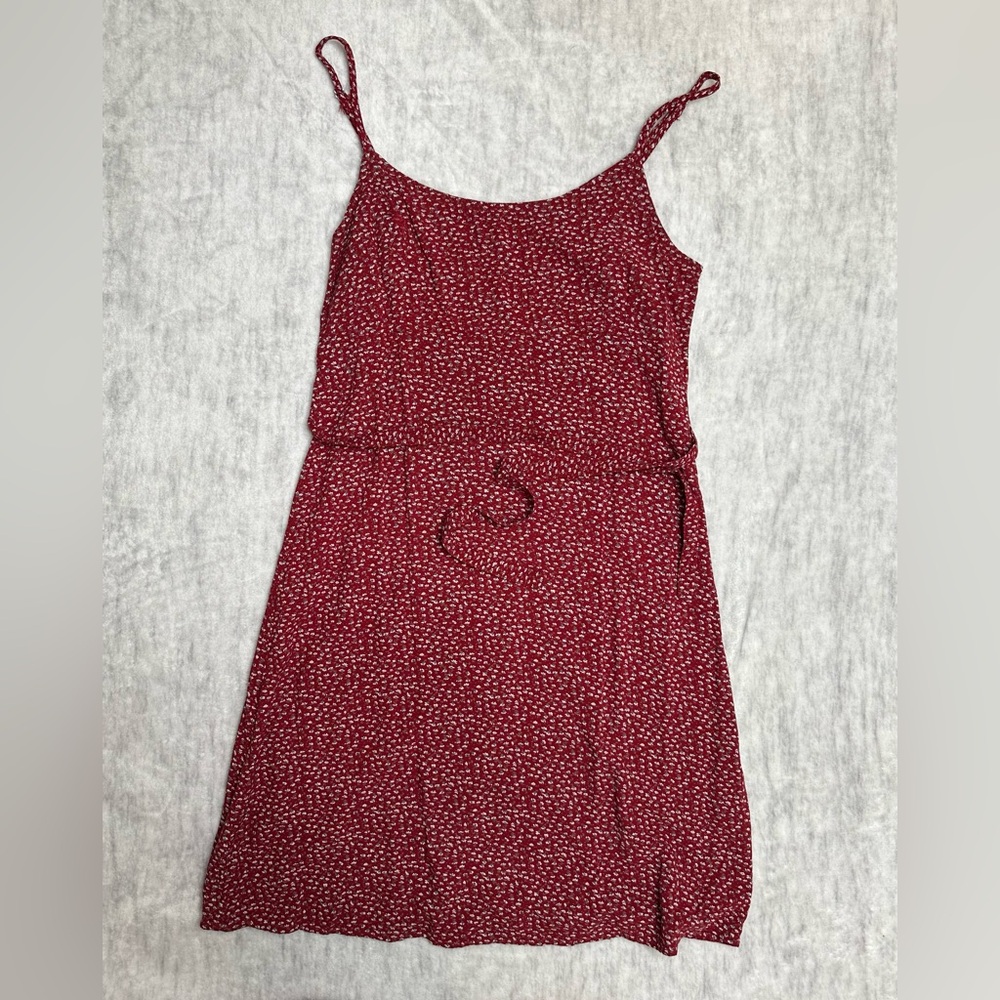 Brandy Melville Colleen Floral Red Dress